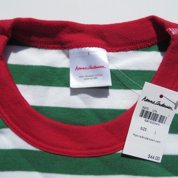 Hanna Andersson Pajama Top NEW Long Sleeve Large Organic Cotton Unisex Adult - Picture 4 of 6